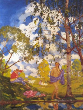コンスタンチン・ソモフ Painting - 夏の朝 コンスタンチン・ソモフ